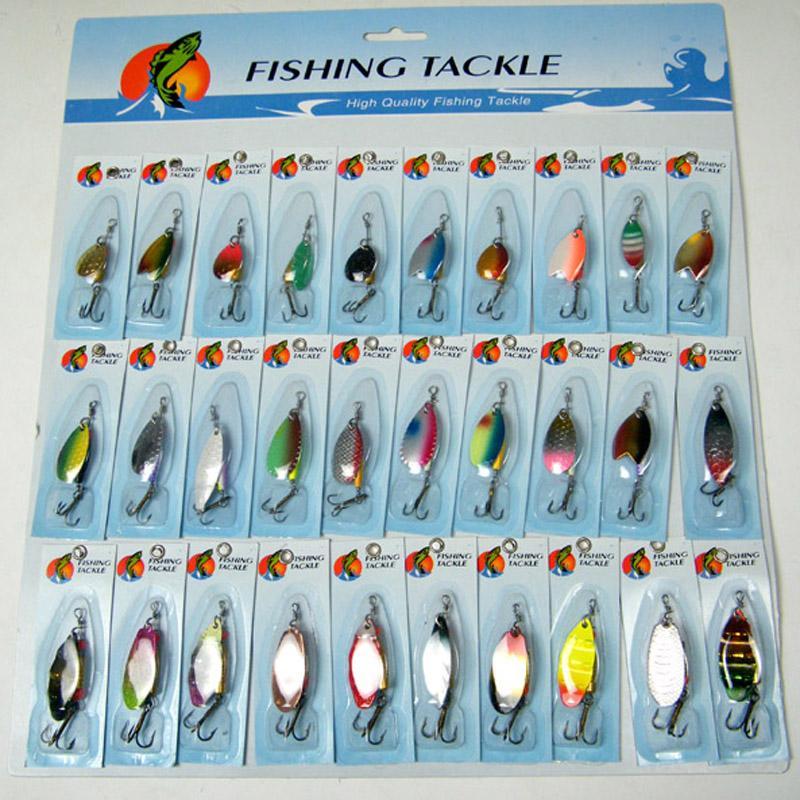 30 Pcs/Set Assorted Fishing Lures Wobblers Crankbaits Laser Spinners Spoon-THKFISH Official Store-Bargain Bait Box