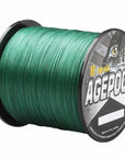 300M 330Yards 8 Strands Multifilament Pe Braided Fishing Line Fishing Wire 6Lb-AGEPOCH Fishing Tackle Co., Ltd.-Green-0.6-Bargain Bait Box