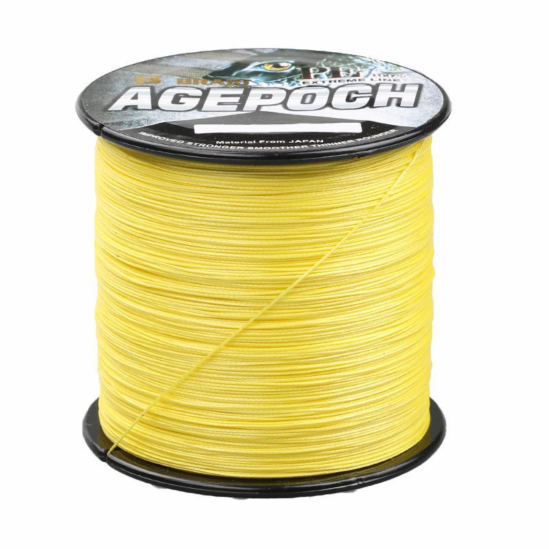 300M 330Yards 8 Strands Multifilament Pe Braided Fishing Line Fishing Wire 6Lb-AGEPOCH Fishing Tackle Co., Ltd.-White-0.6-Bargain Bait Box