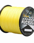 300M 330Yards 8 Strands Multifilament Pe Braided Fishing Line Fishing Wire 6Lb-AGEPOCH Fishing Tackle Co., Ltd.-Yellow-0.6-Bargain Bait Box