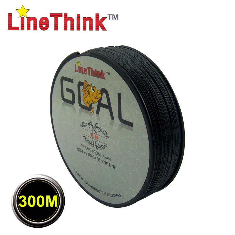 300M Brand Linethink Goal Japan Multifilament Pe Braided Fishing Line 6Lb-120Lb-Line xpert-White-0.4-Bargain Bait Box