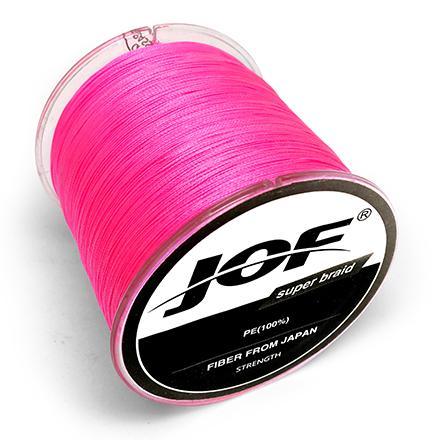300M Jof Fishing Brand Japan Multicolor 300M 8 Color Mulifilament Pe Braided-liang1 Store-Pink-1.0-Bargain Bait Box