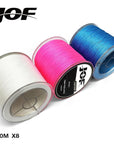 300M Jof Fishing Brand Japan Multicolor 300M 8 Color Mulifilament Pe Braided-liang1 Store-Yellow-1.0-Bargain Bait Box