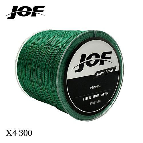 300M Multifilament Fishing Line 100% Pe Braided 4 Threads Fly Fishing Line For-HUDA Outdoor Equipment Store-Green-1.0-Bargain Bait Box
