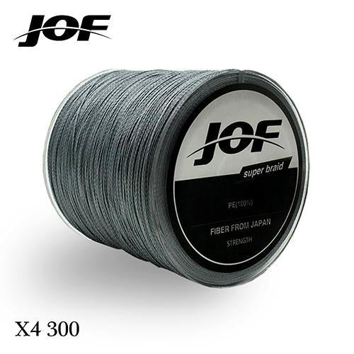 300M Multifilament Fishing Line 100% Pe Braided 4 Threads Fly Fishing Line For-HUDA Outdoor Equipment Store-Grey-1.0-Bargain Bait Box