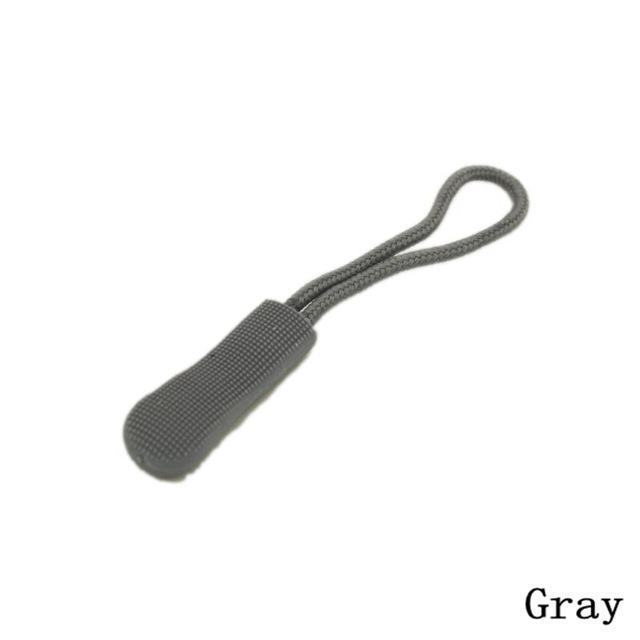 30Pcs Zipper Slip Rope Outdoor Camping Edc Backpack No Slip Zipper Pull Fit Rope-Fashion brand stores-gray-Bargain Bait Box
