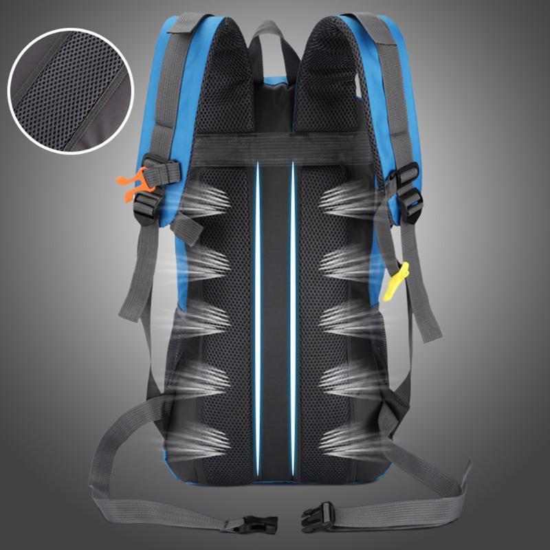 30L Nylon Unisex Adjustable Bags Waterproof Travel Backpack Mochilas Rucksack-fixcooperate-Black Color-Bargain Bait Box