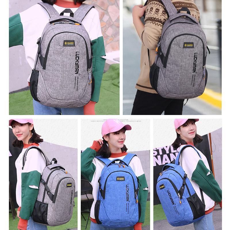 30L Oxford Backpacks Teenage Girls Boys School Laptop Outdoor Sports Bags-Vanchic Outdoor Store-black-Bargain Bait Box