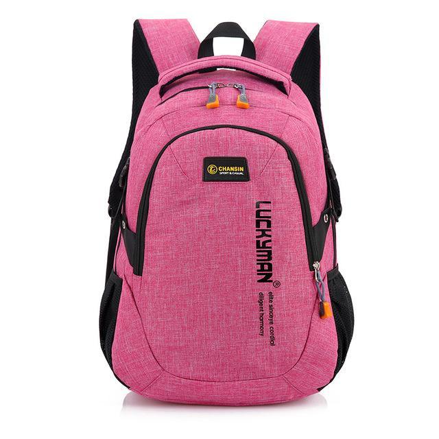 30L Oxford Backpacks Teenage Girls Boys School Laptop Outdoor Sports Bags-Vanchic Outdoor Store-pink red-Bargain Bait Box