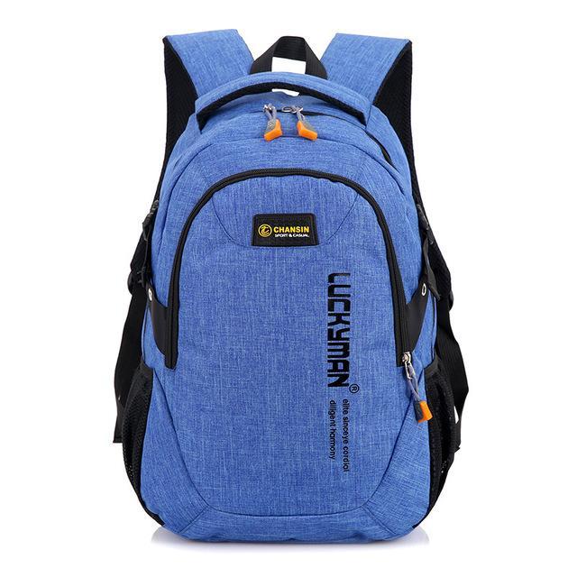 30L Oxford Backpacks Teenage Girls Boys School Laptop Outdoor Sports Bags-Vanchic Outdoor Store-Sky Blue-Bargain Bait Box
