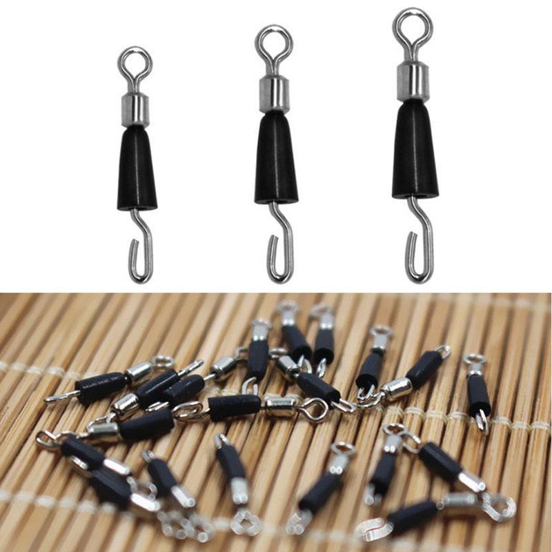 30Pcs Ball Bearing Swivel Solid Rings Quick Fast Link Connector Fishing Hook-Hiker Store-S-Bargain Bait Box