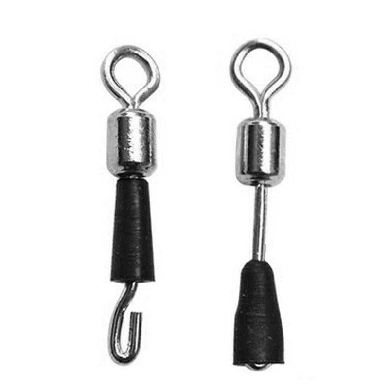 30Pcs Ball Bearing Swivel Solid Rings Quick Fast Link Connector Fishing Hook-Hiker Store-S-Bargain Bait Box