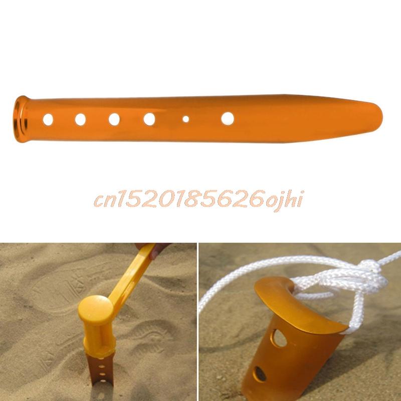 31Cm Camping Tent Peg U Shape Stakes Outdoor Hiking Snow Sand Tent Accessories-HelloSports Store-Silver-Bargain Bait Box