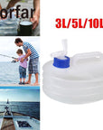 3/5/10L Outdoor Camping Foldable Water Bucket Hiking Picnic Applicable Water-Outdoor Shop-3 L-Bargain Bait Box