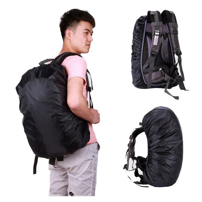 35L-80L Outdoor Sport Waterproof Backpack Camping Hiking Cycling Dust Rain Cover-HimanJie Store-Black-Bargain Bait Box