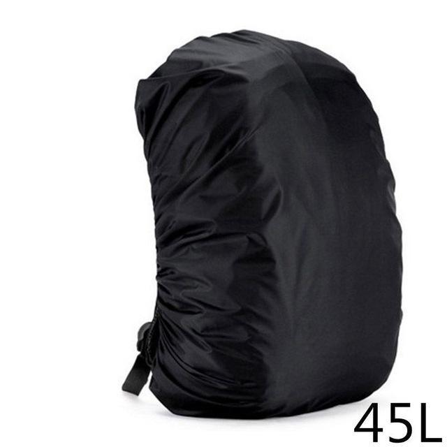 35L-80L Outdoor Sport Waterproof Backpack Camping Hiking Cycling Dust Rain Cover-HimanJie Store-Black2-Bargain Bait Box