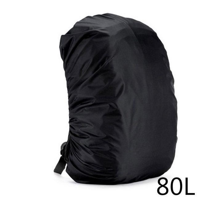 35L-80L Outdoor Sport Waterproof Backpack Camping Hiking Cycling Dust Rain Cover-HimanJie Store-Black5-Bargain Bait Box