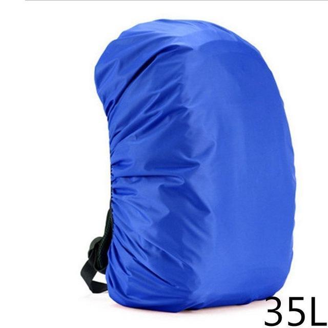 35L-80L Outdoor Sport Waterproof Backpack Camping Hiking Cycling Dust Rain Cover-HimanJie Store-Blue-Bargain Bait Box