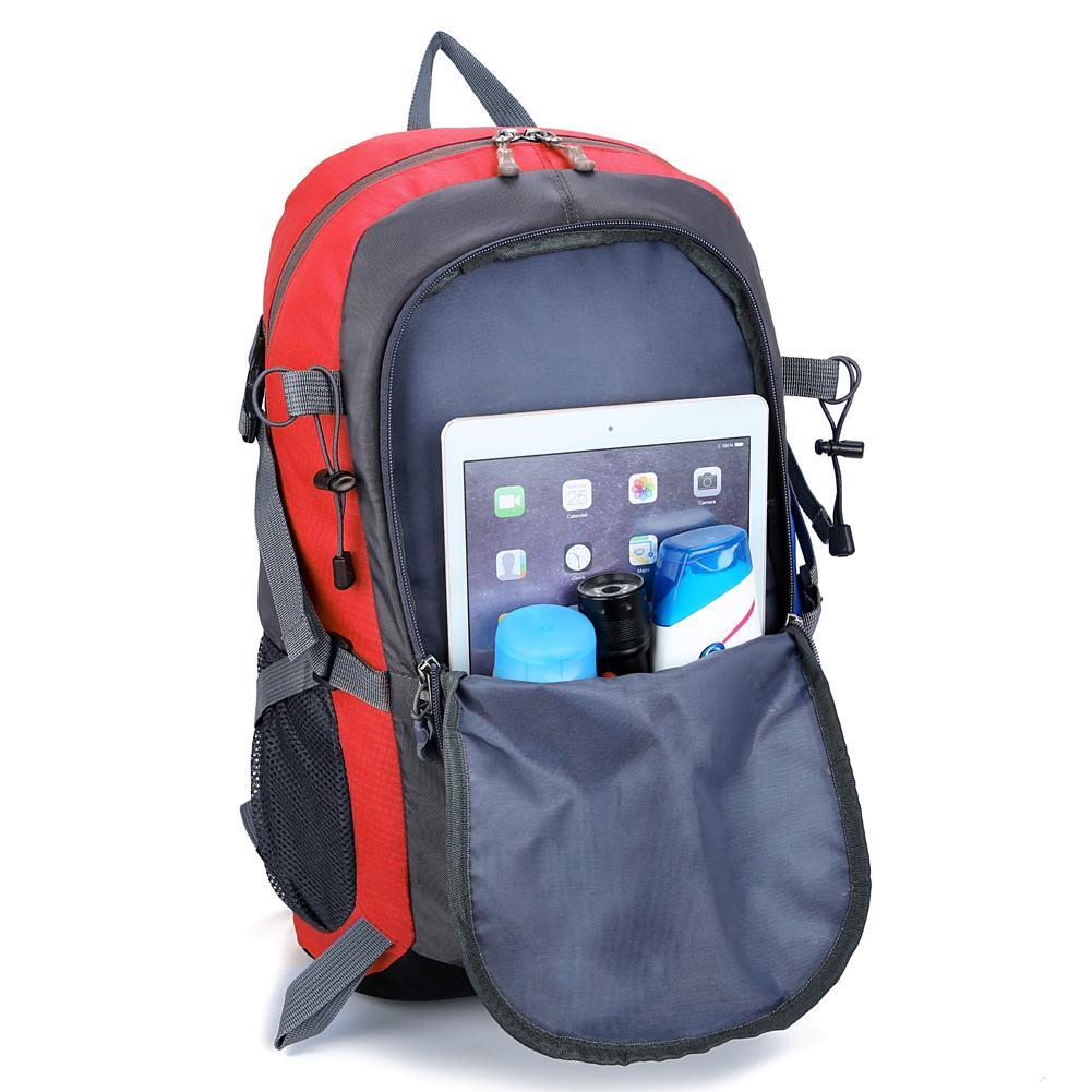 35L Men Backpack Outdoor Shouldbags Nylon Travel Hiking Camping Backpacks-Under the Stars123-Black Color-Bargain Bait Box