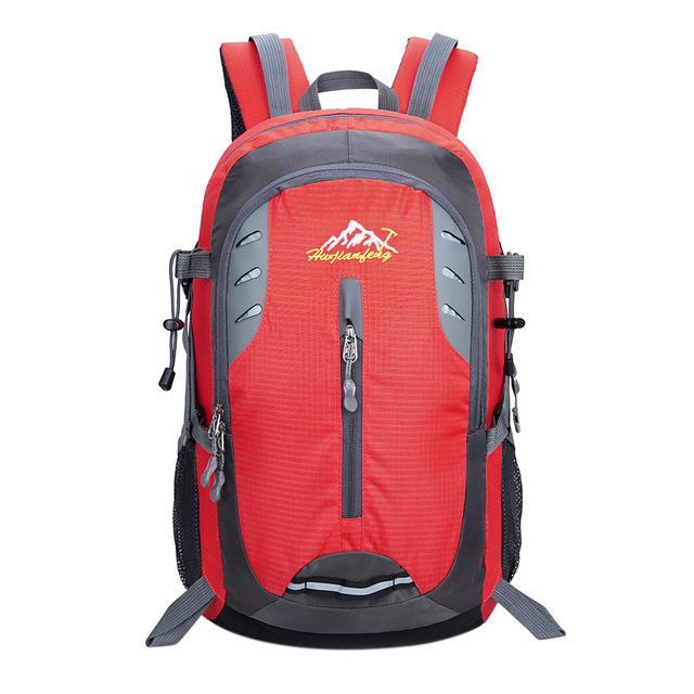 35L Men Backpack Outdoor Shouldbags Nylon Travel Hiking Camping Backpacks-Under the Stars123-Red Color-Bargain Bait Box