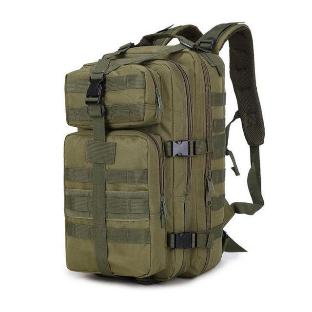 35L Men Women Military Army Backpack Trekking Camouflage Rucksack Molle Tactical-Vanchic Outdoor Store-Army Green-Bargain Bait Box