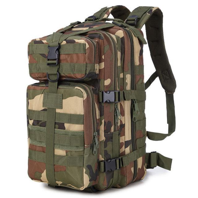 35L Men Women Military Army Backpack Trekking Camouflage Rucksack Molle Tactical-Vanchic Outdoor Store-jungle camouflage-Bargain Bait Box