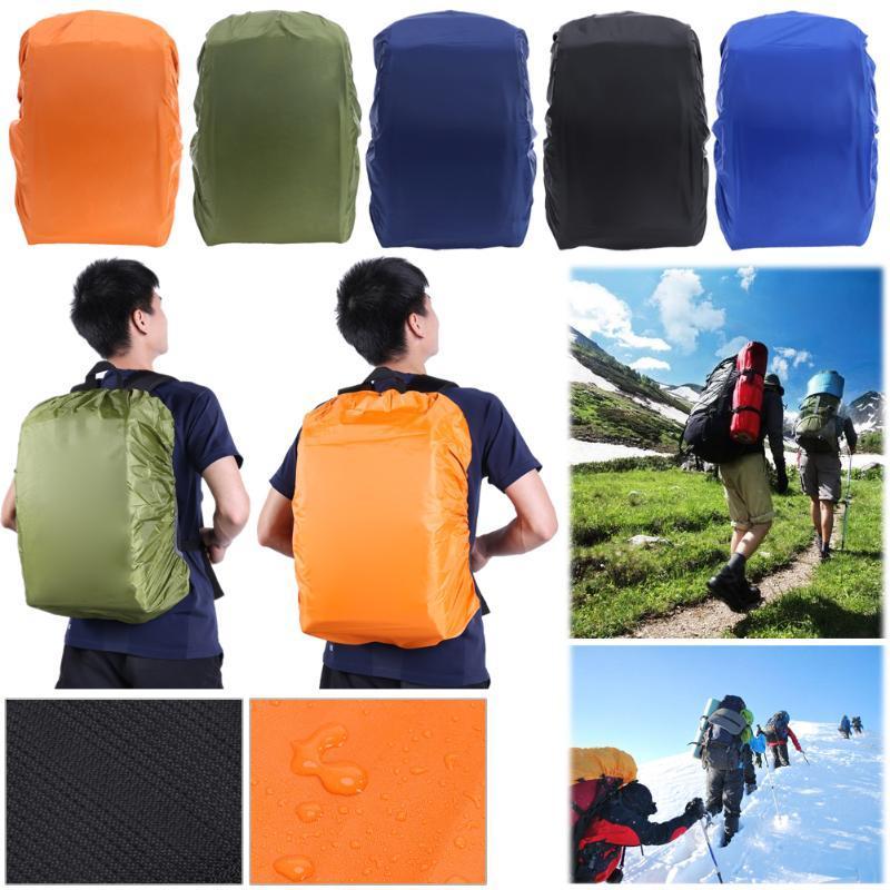 35L Outdoor Backpack Suit For Waterproof Fabrics Rain Covers Travel Camping-Traveling Light123-Red-Bargain Bait Box