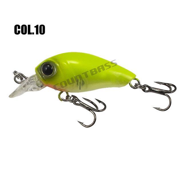 35Mm 4.3G Crank Bait Hard Plastic Fishing Lures, Countbass Wobbler Freshwater-countbass Official Store-Col 10-Bargain Bait Box