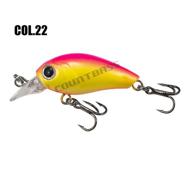 35Mm 4.3G Crank Bait Hard Plastic Fishing Lures, Countbass Wobbler Freshwater-countbass Official Store-Col 22-Bargain Bait Box