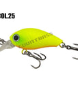 35Mm 4.3G Crank Bait Hard Plastic Fishing Lures, Countbass Wobbler Freshwater-countbass Official Store-Col 25-Bargain Bait Box