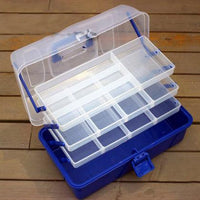 36*21*20Cm 4 Layer Abs Big Fishing Tackle Box Plastic Handle Fishing Box Fishing-Tackle Boxes-Bargain Bait Box-Bargain Bait Box
