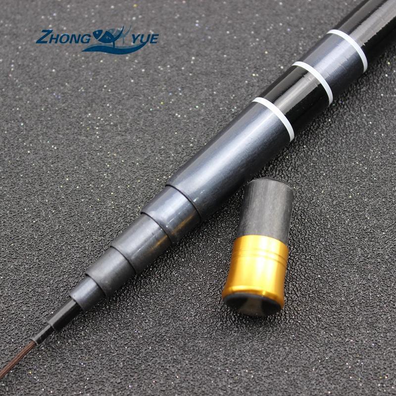 3.6M-7.2M Carbon Fiber Telescopic Fishing Rod Super Hard Ultra Light Carp-Zhongyue Fishing Tackle Store-3.6 m-Bargain Bait Box