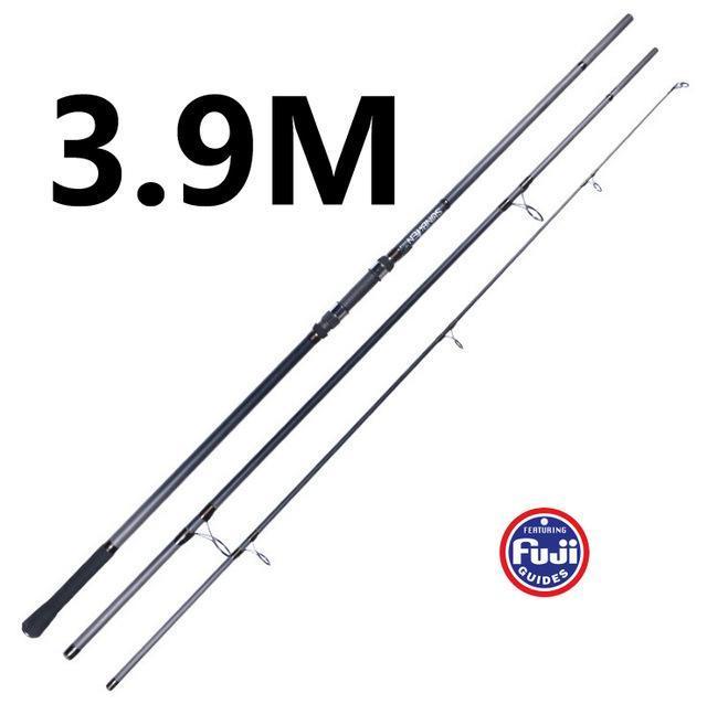 3.6M/3.9M Fuji Reel Seat Casting Weight 50-200G 3 Sections European Surf Rod-Baitcasting Rods-Asian fishing Store-Yellow-Bargain Bait Box