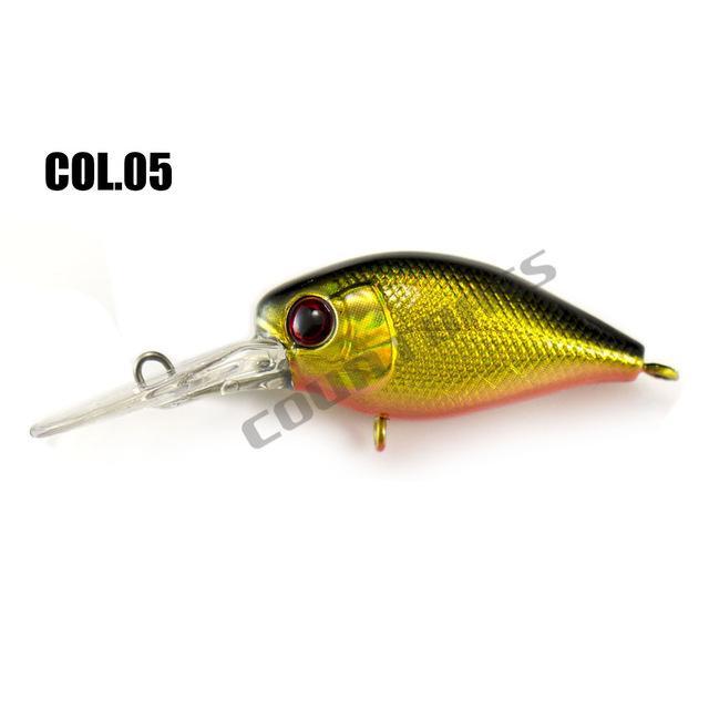 37Mm 4.8G Crank Bait Hard Plastic Fishing Lures, Countbass Wobbler Freshwater-countbass Official Store-Col 05-Bargain Bait Box