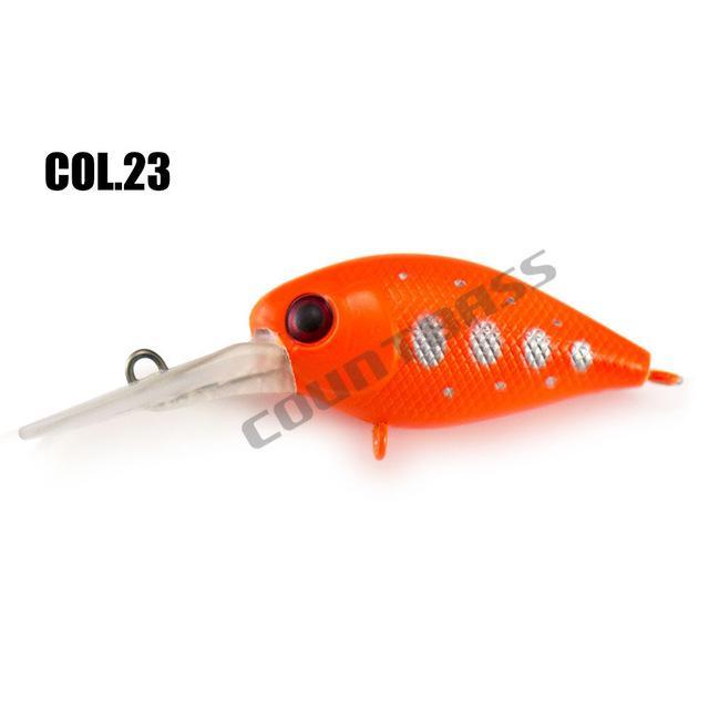 37Mm 4.8G Crank Bait Hard Plastic Fishing Lures, Countbass Wobbler Freshwater-countbass Official Store-Col 23-Bargain Bait Box