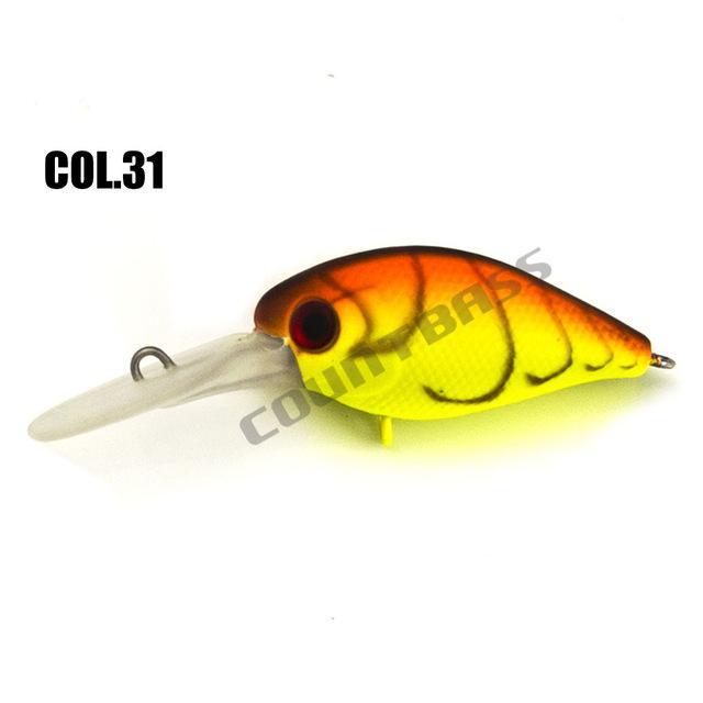 37Mm 4.8G Crank Bait Hard Plastic Fishing Lures, Countbass Wobbler Freshwater-countbass Official Store-Col 31-Bargain Bait Box