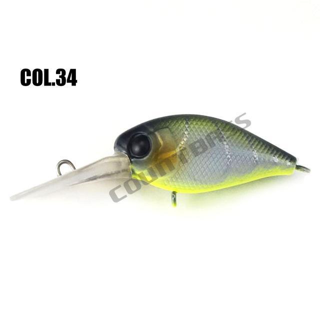 37Mm 4.8G Crank Bait Hard Plastic Fishing Lures, Countbass Wobbler Freshwater-countbass Official Store-Col 34-Bargain Bait Box
