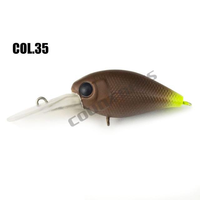 37Mm 4.8G Crank Bait Hard Plastic Fishing Lures, Countbass Wobbler Freshwater-countbass Official Store-Col 35-Bargain Bait Box