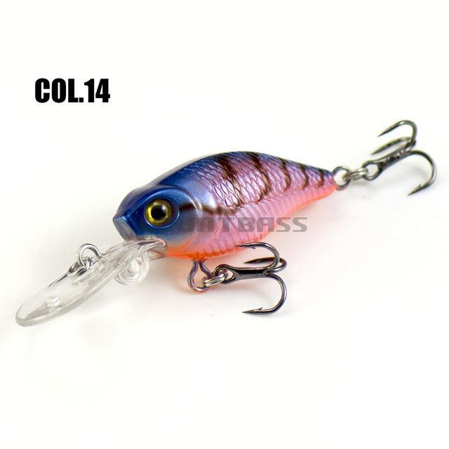 38Mm 4.4G Crank Bait Hard Plastic Fishing Lures, Countbass Wobbler Freshwater-countbass Official Store-Col 14-Bargain Bait Box