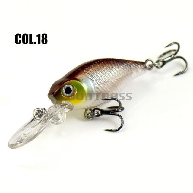 38Mm 4.4G Crank Bait Hard Plastic Fishing Lures, Countbass Wobbler Freshwater-countbass Official Store-Col 18-Bargain Bait Box