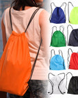 39*33.5Cm Premium School Drawstring Duffle Bag Sports Gym Swim Dance Shoe-Topleader Outdoor Store-Black-Bargain Bait Box