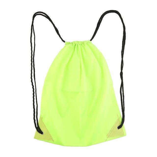 39*33.5Cm Premium School Drawstring Duffle Bag Sports Gym Swim Dance Shoe-Topleader Outdoor Store-Fluorescent green-Bargain Bait Box