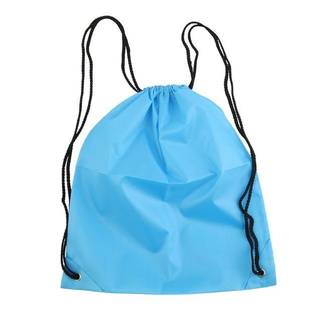39*33.5Cm Premium School Drawstring Duffle Bag Sports Gym Swim Dance Shoe-Topleader Outdoor Store-sky blue-Bargain Bait Box