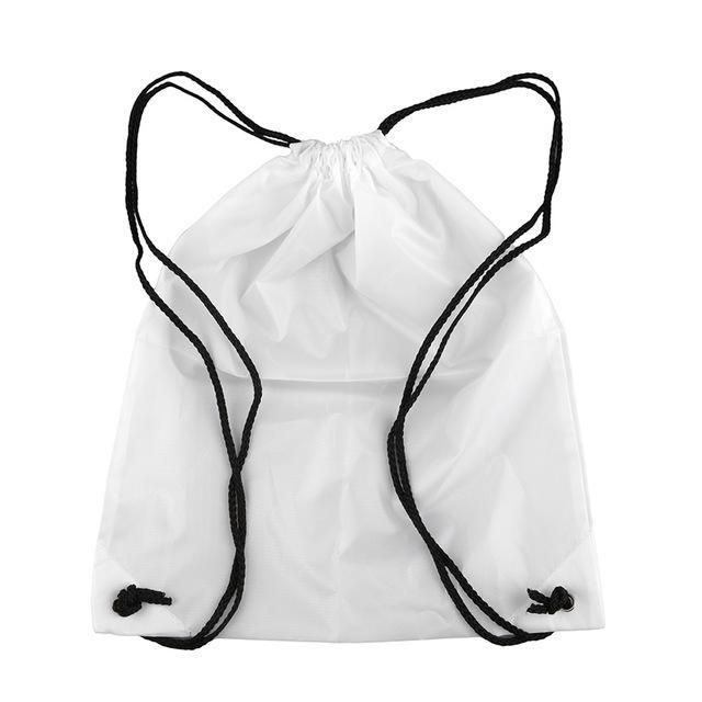 39*33.5Cm Premium School Drawstring Duffle Bag Sports Gym Swim Dance Shoe-Topleader Outdoor Store-White-Bargain Bait Box