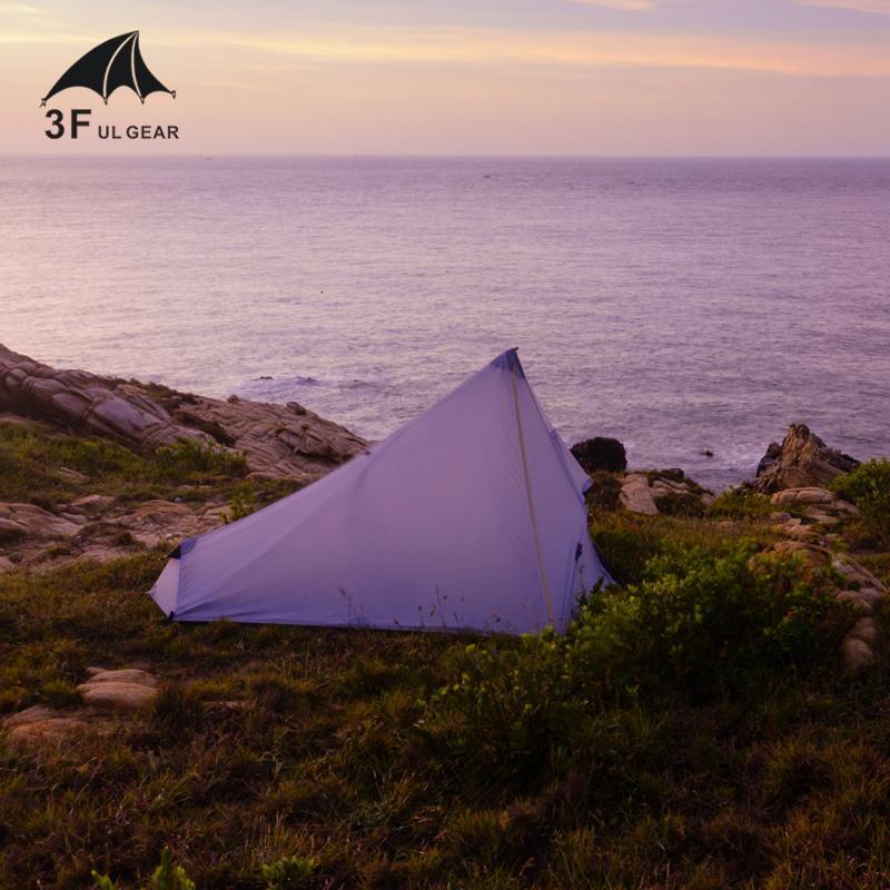 3F Ul Gear 740G Oudoor Ultralight Camping Tent 3 Season 1 Single Person-JY Outdoor Equipment Store-Orange-Bargain Bait Box