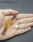 3Pcs/Lot Shrimp Soft 9Cm/6G Fishing Bait With Glow Hook Swivels Para Sabiki Rigs-Sabiki Rigs-Bargain Bait Box-Bargain Bait Box