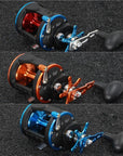 3Bb+1Rb 5.1:1 6.2:1 Plastic Body Fishing Drum Reel Aluminum Wire Cup Bait-Baitcasting Reels-duo dian Store-Black with Orange-2000 Series-Bargain Bait Box
