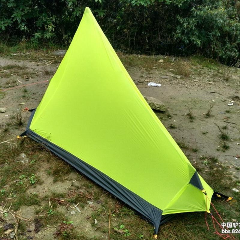 3F Ul Gear 1 Man Ultralight Camping Tent Nylon Silicone 5000Mm Rodless 3-AliExpressOutdoor Store-Orange-Bargain Bait Box