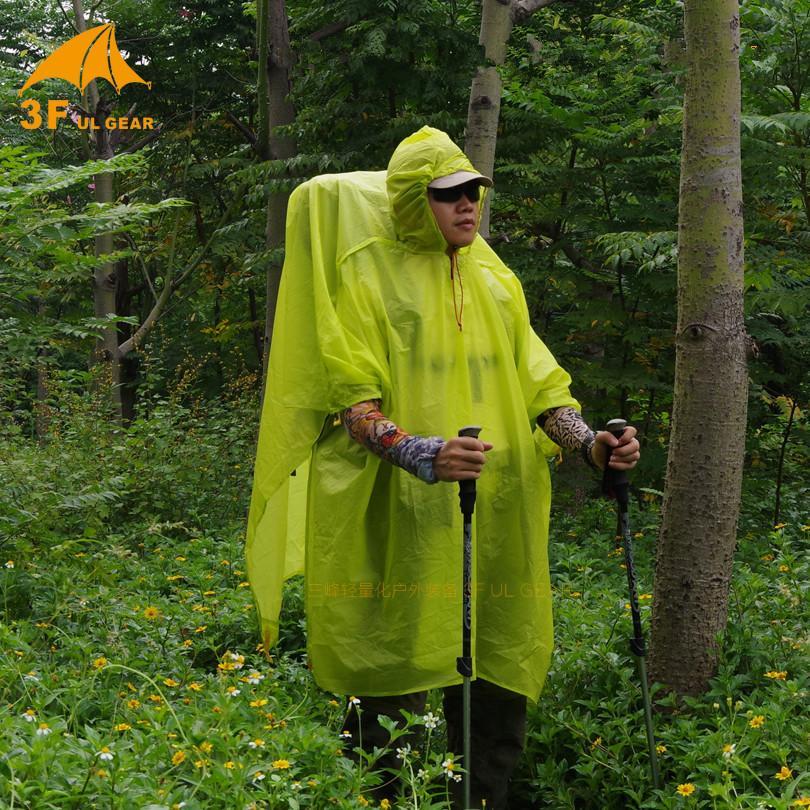 3F Ul Gear Ultralight 15D Nylon Rain Jacket Hiking Cycling Raincoat Outdoor-YUKI SHOP-15D green-Bargain Bait Box