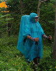 3F Ul Single Person Ultralight Hiking Cycling Raincoat Outdoor Awning Camping-YUKI SHOP-Green 15D Silicone-Bargain Bait Box